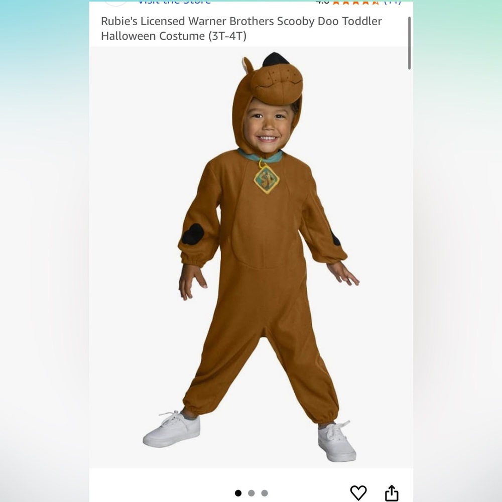 Scooby Doo costume 3T-4T
